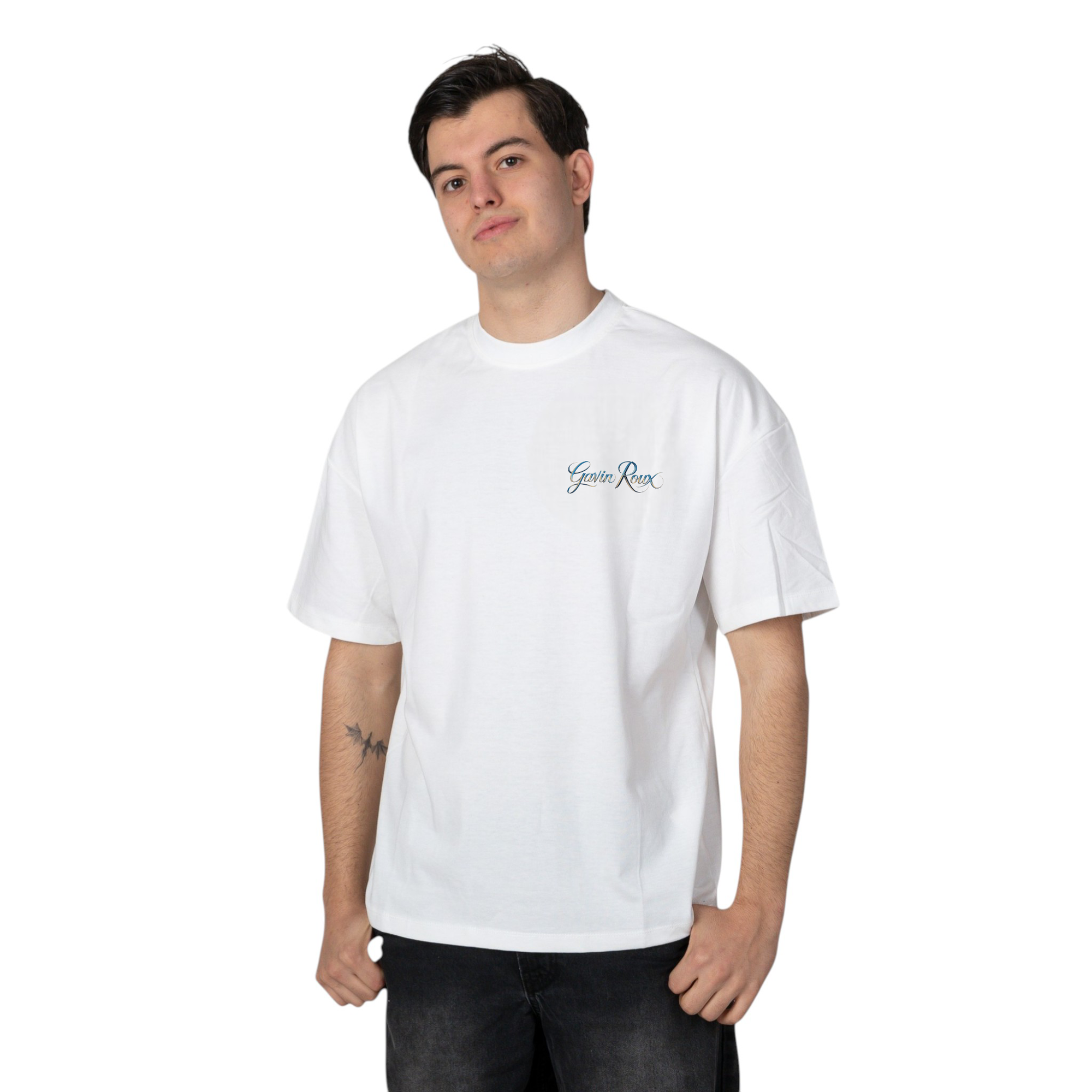Gavin Roux "She" Limited T-Shirt 010 – Maglietta oversize unisex in cotone con stampa artistica