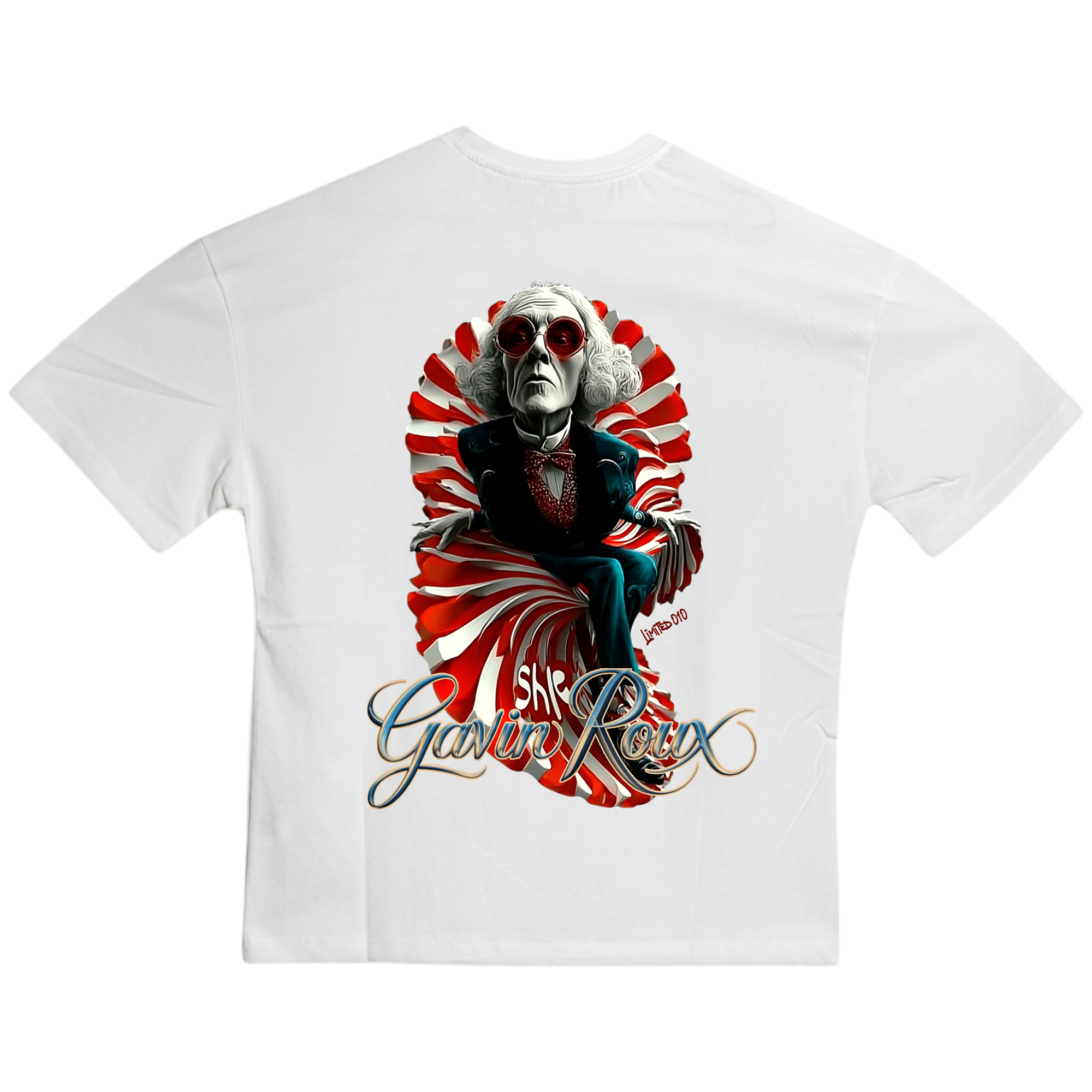 Gavin Roux "She" Limited T-Shirt 010 – Maglietta oversize unisex in cotone con stampa artistica