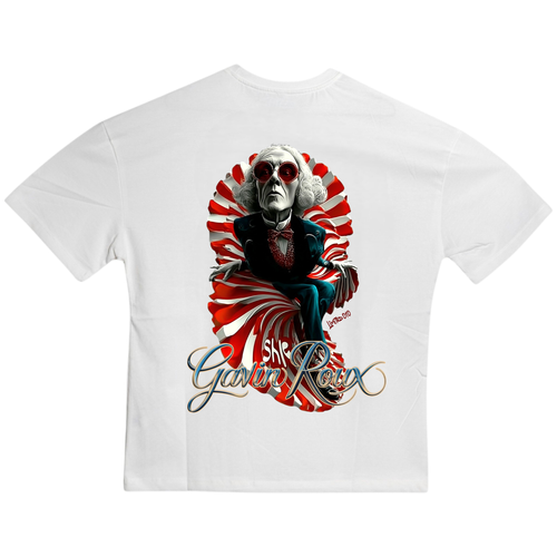 Gavin Roux "She" Limited T-Shirt 010 – Maglietta oversize unisex in cotone con stampa artistica