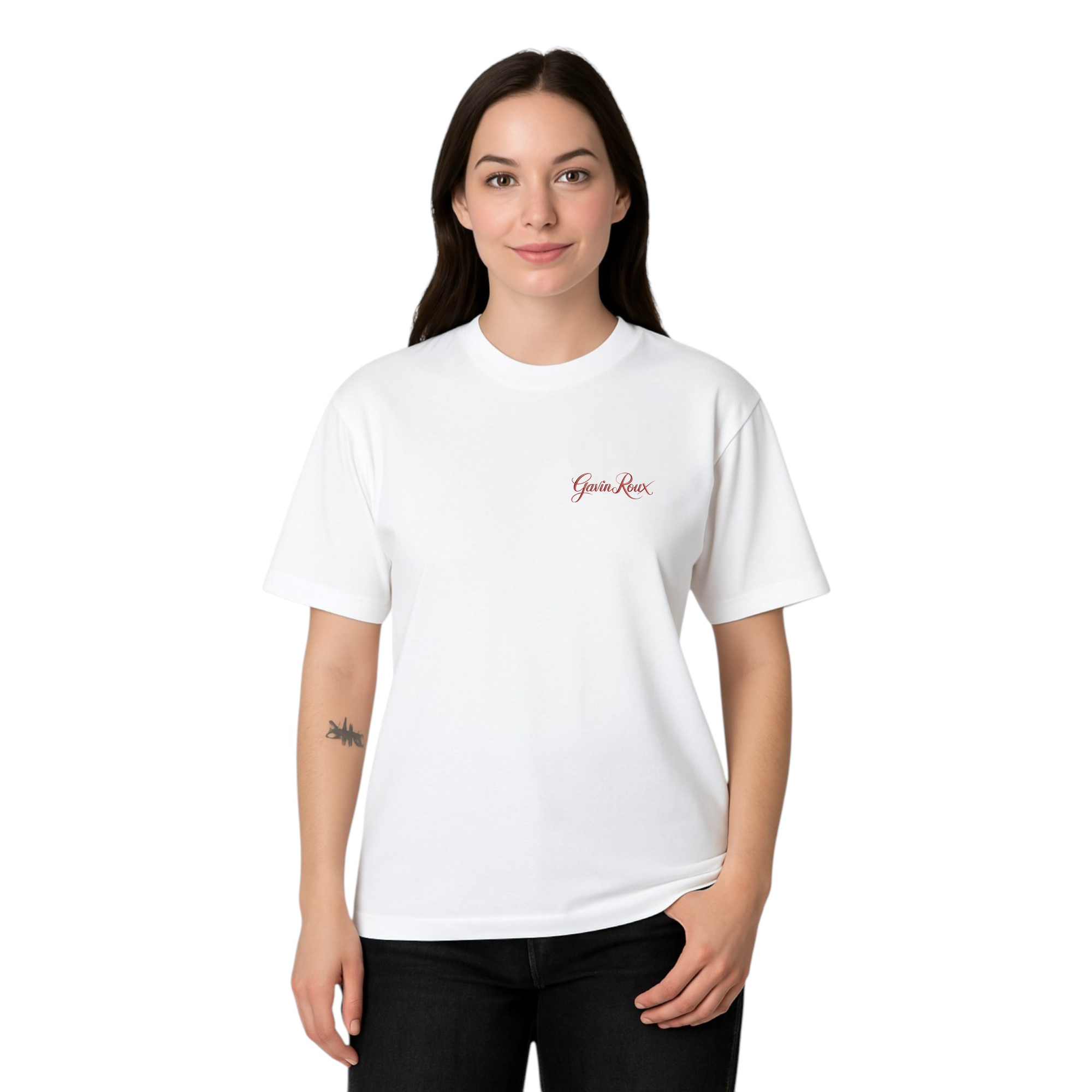 Gavin Roux Glitch Baron T-Shirt – Maglietta oversize unisex in cotone con stampa artistica LIMITED 019