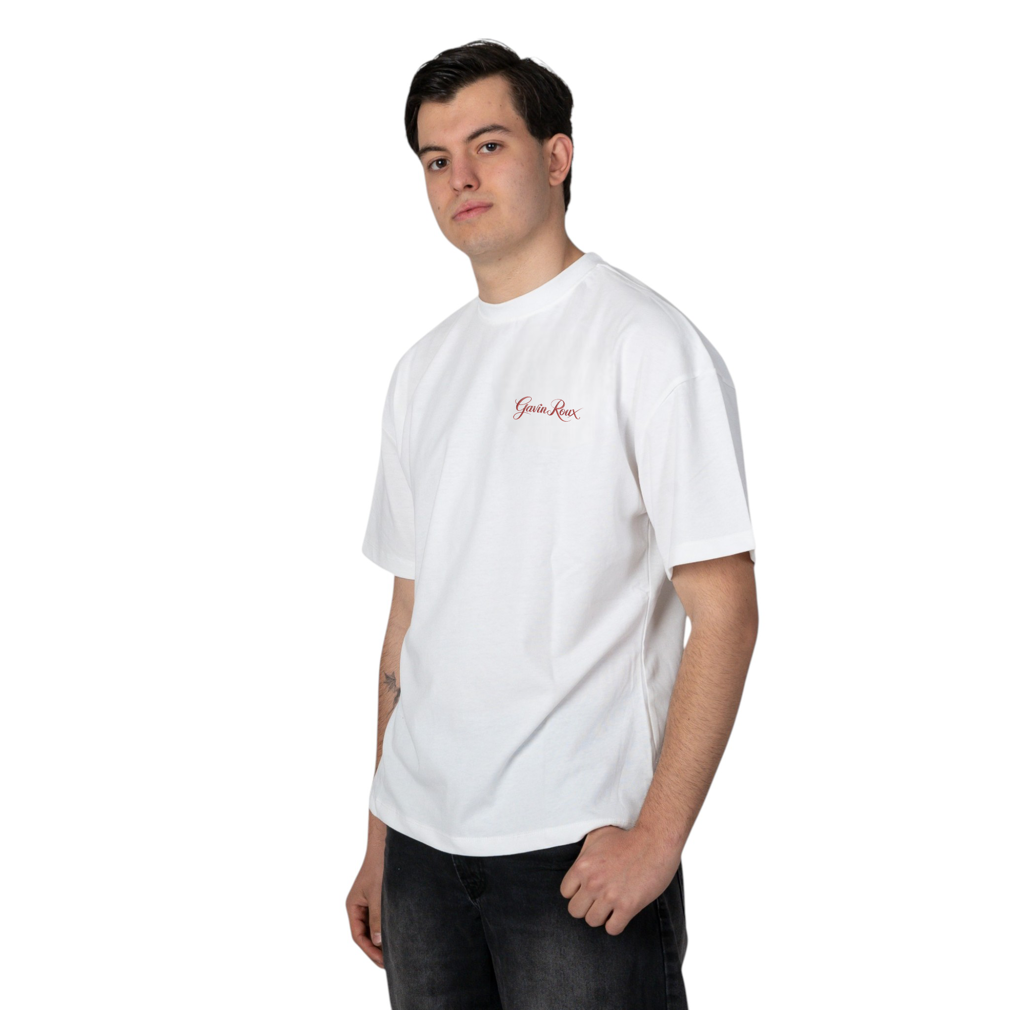 Gavin Roux Clown Commander T-Shirt – Maglietta oversize unisex in cotone con stampa artistica LIMITED 026